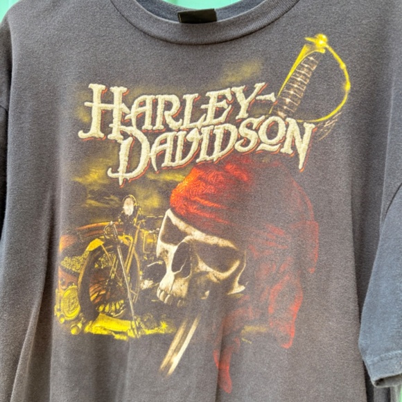 HARLEY DAVIDSON UNITED ARAB EMARITES UAE Pirate skull shirt men XL - Picture 3 of 7